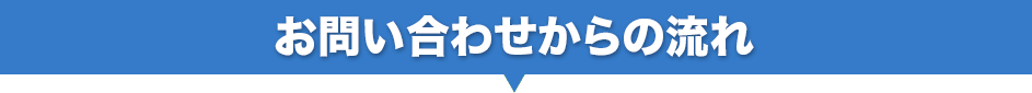 お問い合わせからの流れ